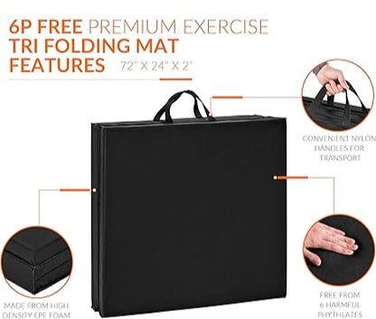 All-Purpose Anti-Tear Folding Fitness & Gymnastics Mat